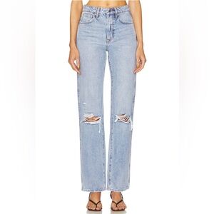 GRLFRND Sara Super High Rise Slim Straight Jeans